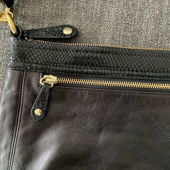 Black Coach with snake print detail - Picture 3 of 5